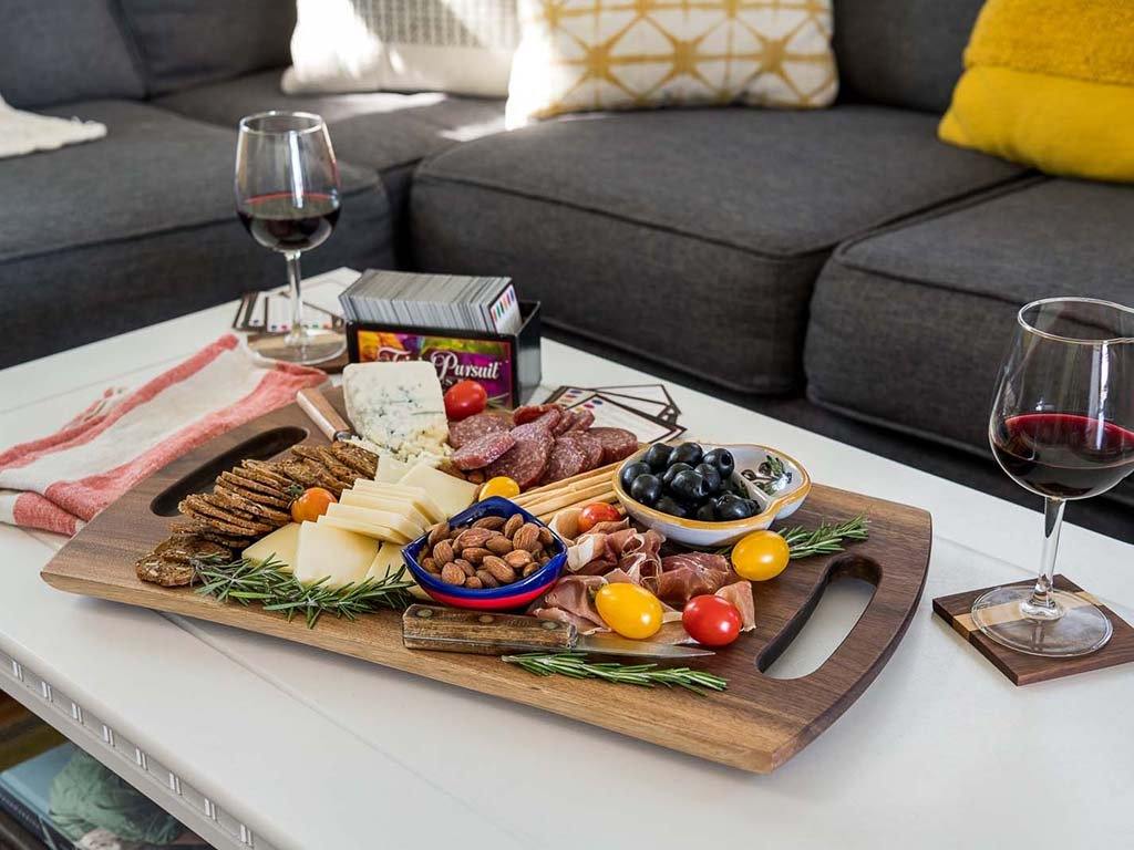 The Marsh charcuterie board adds beauty and sophistication to your get-togethers, both small and large.